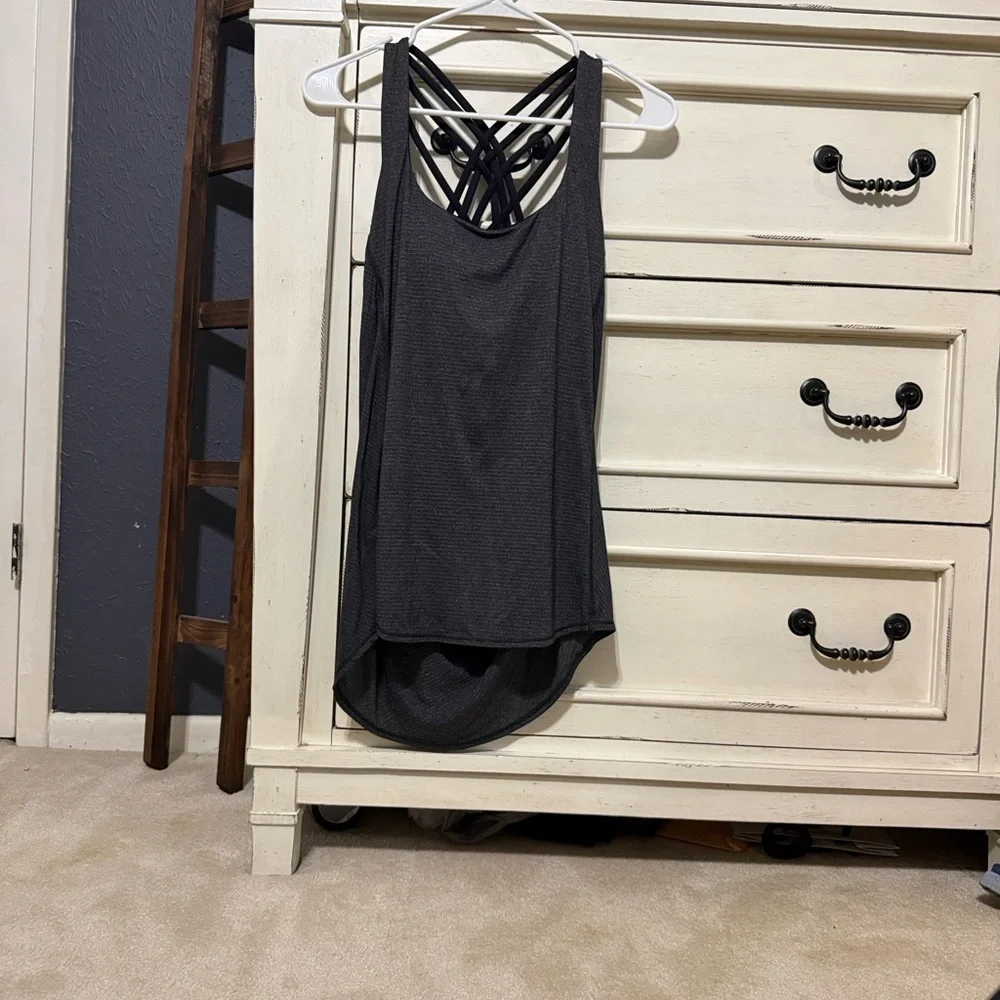 lululemon athletica heathered black wild tank - Picture 5 of 7